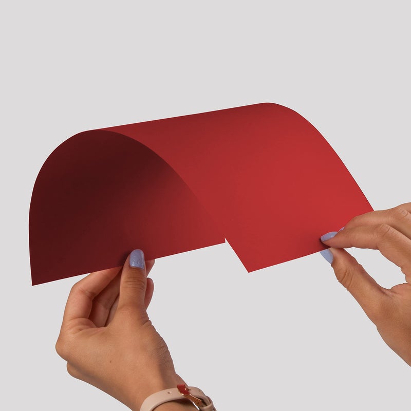 JAM PAPER Extra Heavyweight 130lb Cardstock - 8.5 x 11 Coverstock - 352 gsm - Red - 25 Sheets/Pack - Image 4
